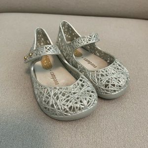 Mini Melissa Baby Girl's Campana Zig-Zag Ballerina Flats